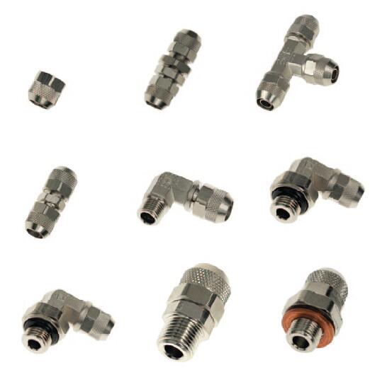 Parker Fittings Compression Fittings PL NickelPlated Brass Spigot